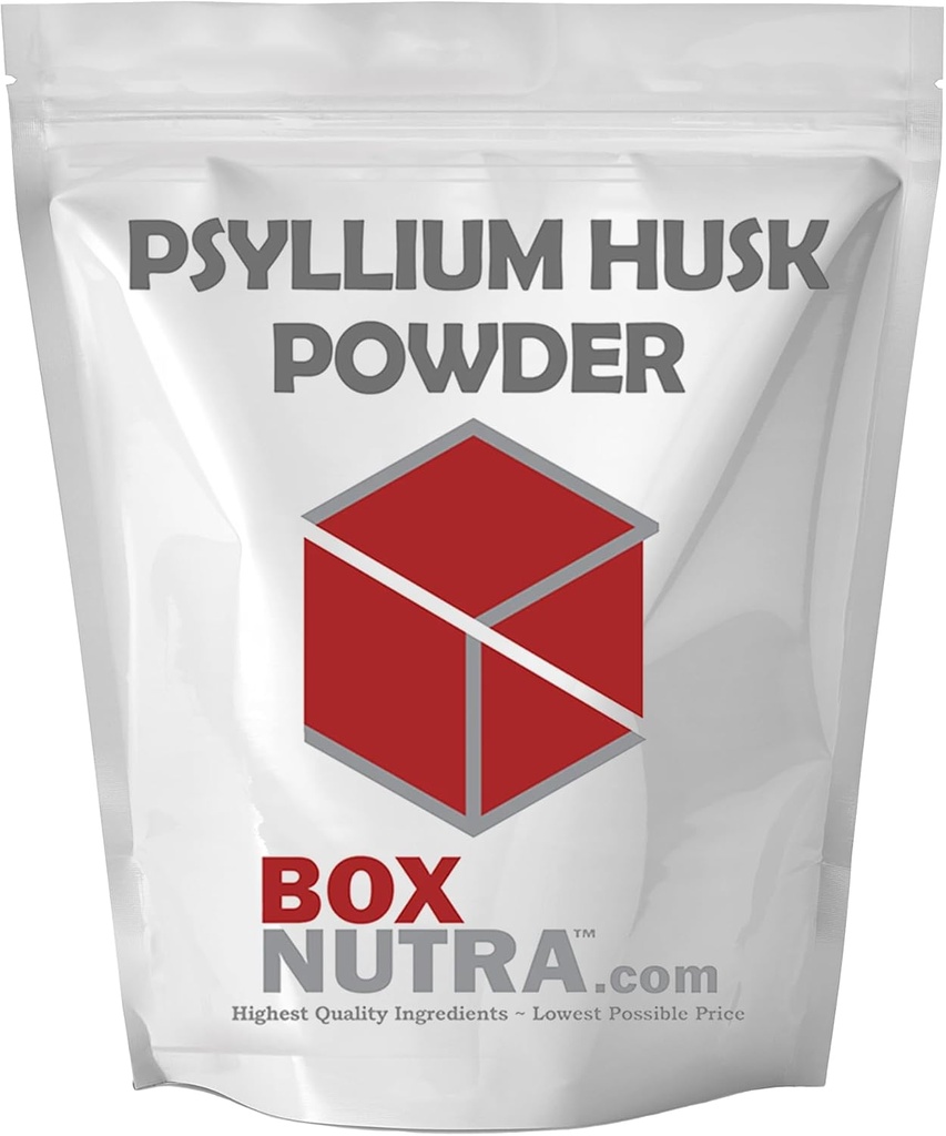 BoxNutra Psyllium Husk Powder - Bulk- Forming Laxative - fremmer regelmæssige tarmbevægelser - Forbedrer fordøjelsen, 1kg