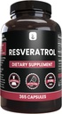 PURE ORIGINAL INGREDIENSER Resveratrol, (365 kapsler) Ingen Magnesium eller ris Fyldere, Altid Pure, Lab Verified