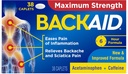 Backaid Maksimal styrke Aspirin- Free Pain Relief fra Backache, Sciatica og Ben Pain, Kraftfuld Kombination, Længere 6 timers Formel, 38 Tæl