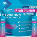 HydroMATE Electrolyte Powder Fruit Punch Hydration Pakninger Lavt sukker 30 Tælling