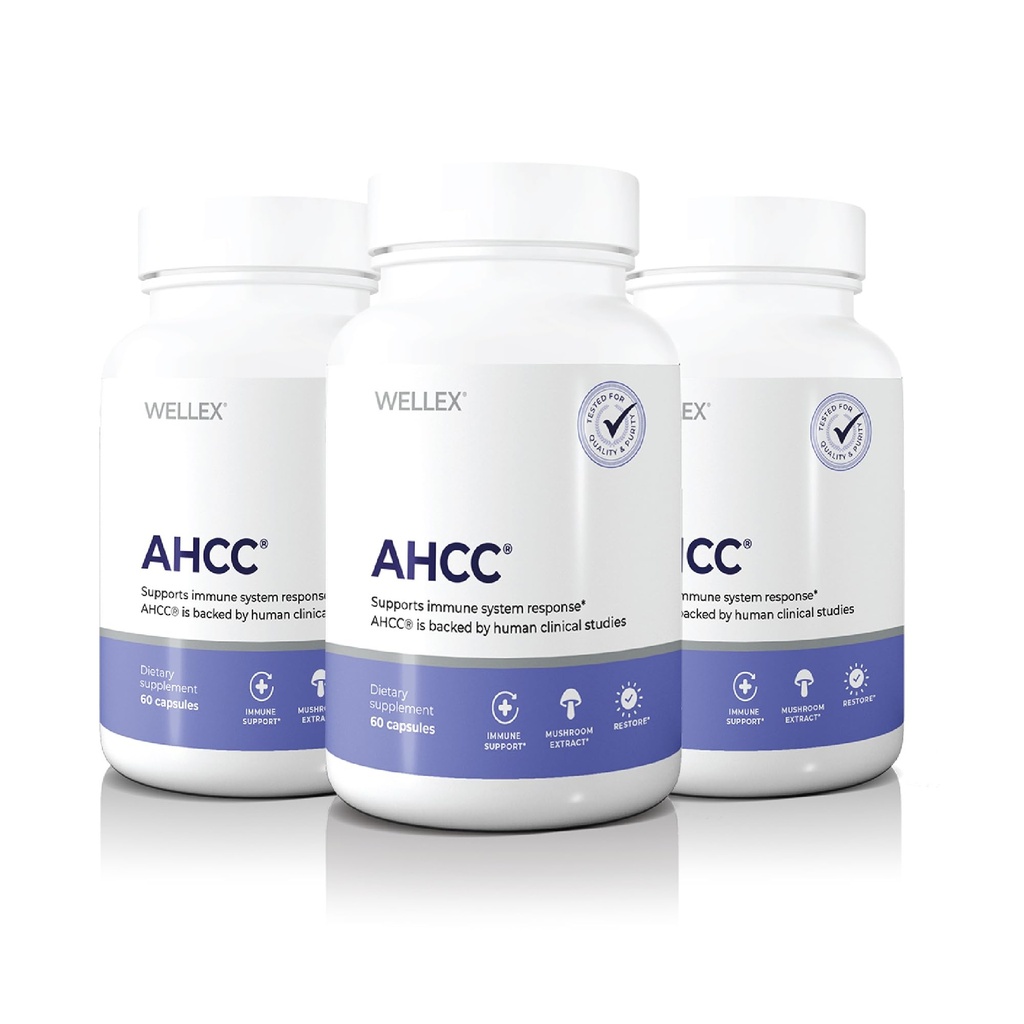 AHCC Supplement - Maksimal styrke - Naturlig immunforsvar Support Extract - vedligeholder Natural Killer Cell Aktivitet - 20 + Human Research Studies - 60 Veggie Capsules (1 pakke)
