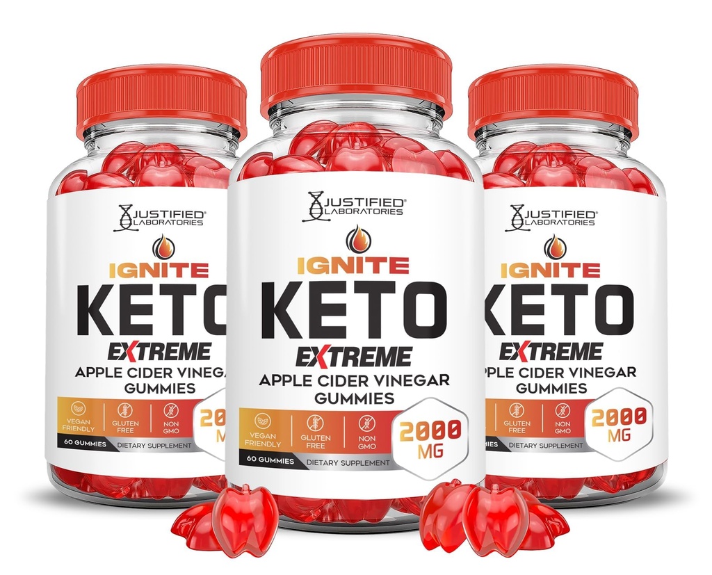 Justified Laboratories (3 Pack Idite Keto ACV Gummies Extreme 2000MG Advanced Idite Keto Gummies Apple Cider Vinciate Formulated with Pomegranate Beet Juice Powder B12 Vegan Non GMO 180 Gummys