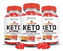 Justified Laboratories (3 Pack Idite Keto ACV Gummies Extreme 2000MG Advanced Idite Keto Gummies Apple Cider Vinciate Formulated with Pomegranate Beet Juice Powder B12 Vegan Non GMO 180 Gummys