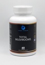 Total champignons Capsule Supplement, 1330 mg - champignon Brain Supplement med Cordyceps, Reishi Mushroom, Shiitake, Lions Mane - Forbedre fokus, hjælpemidler fordøjelse, mental Klarhed, immunitet - 60 Greve