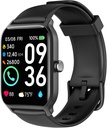 Smart Watch for mænd (Svar / Make Call), Alexa Build- in, 1.8 "Fitness Tracker med hjertefrekvens SpO2 skærm, 100 Sport mode, 5ATM Vandtæt, Aktivitet Trackers og Smartwatches til iOS og Android-telefoner