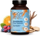 Poop Like a Champion Fiber Gummies - 5g Fiber per servering, non-GMO, Vegan, fordøjelsesstøtte, 60 stykker per flaske