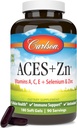 Carlson - ACES + Zn, Vitamins A, C, E + Selenium & Zinc, Cellular Health & Immune Support, Antioxidant, 180 Softgels