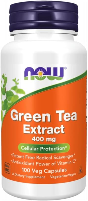 NOW FøDEVARER Green Tea Extract 400mg 60% kapsler, 100 CT