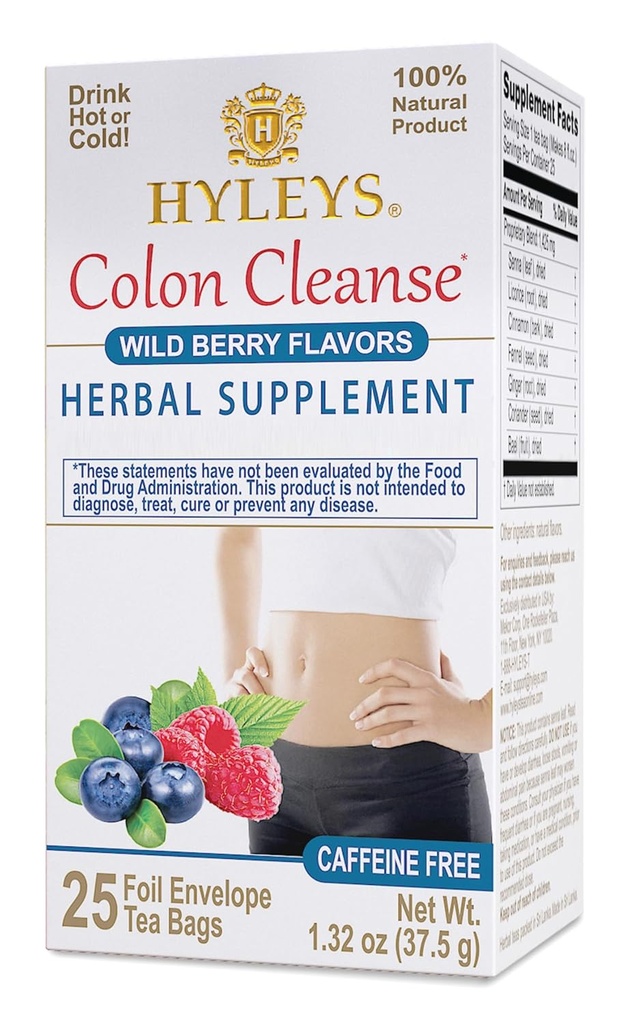 Hyleys Tea Colon Cleanse Wild Berries (1 pakke)