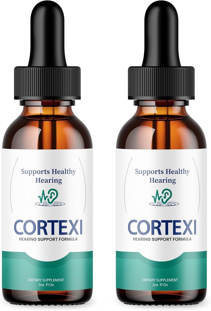 (Officiel) Cortexi Tinnitus Behandling Hørestøtte med Chrom, Grape Seed, Astragalus, Maca Root - Cortexi Hørestøtte Drops Supplement Cortexi Tinnitus Behandling for Ringøre (4oz)
