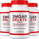 NutraRize (3 Pack) Sukker Delete Kapsler, Officiel støtte Formel for samlet sundhed, Sukker Delete Pills til at vedligeholde sunde stable niveauer, Premium SugarDelte Pastillas anmeldelse (180 Kapsler)