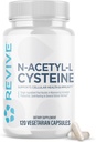 Revive MD NAC supplement til mænd og kvinder - N- Acetyl Cysteine understøtter luftvejene, cardiovaskulær & cellulær sundhed - Antioxidant & immunforsvar (120 kapsler, 60 Servere)