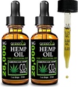 GreenIVe Hamp Drops 28.000mg naturligt dyrkede Hamp Oil Drops Vegan Omegas naturlige potent resultater (2 Pack)