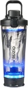 BUZIO Electric Protein Shaker Flaske, 24 oz Shake Blender Flaske, USB Rechargeable Blender Flasker til Protein Mixes Shaker Cups, Bærbare store Sports Vandflasker Lavet med Tritan, Sort