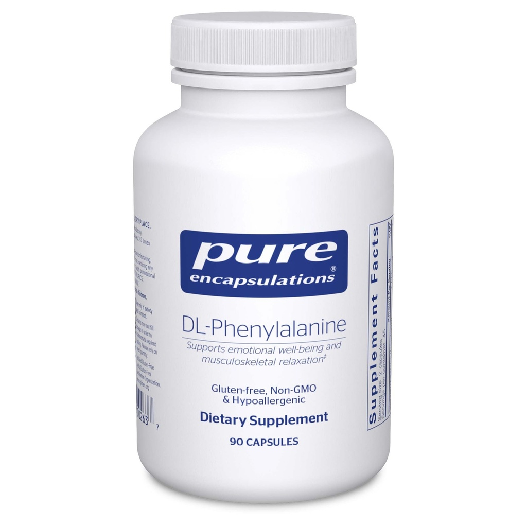 Pure indkapslinger DL- Phenylalanin Note 124; Aminosyre supplement til hukommelse og fokus, joints, muskler, og kognitiv støtte *
