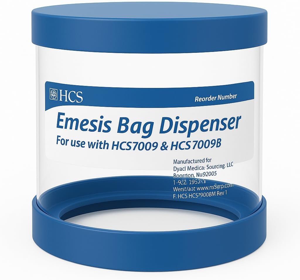 HCS Emesis Bags Dispenser - Vægmonteret, Indehavere 24 HCS Vomit Bags Disponible (Ikke inkluderet) - Inkluderer Anchors og Screws