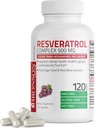 Bronson Resveratrol 500 Complex Standardized Trans- Resveratrol + Grape Seed & Red Wine Extract, 120 kapsler