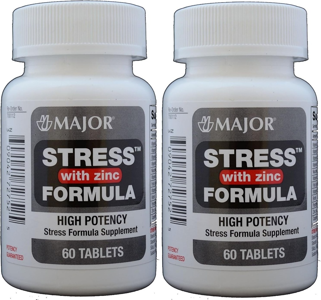 Rugby Multivitamin med Zink Stress Formel - Kosttilskud - 60 tabletter