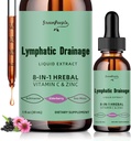 GREENPEOPLE Lympletic Drainage Drops - 10- in-1 Lympletic Cleanse Supplement w / Echinacea, Cleavers & Burdock Root - immunforsvar, Cleanse & Detox - Advanced Absorption, Non- GMO (1 fl oz, 2 Pack)