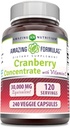 Amazing Formulas Cranberry Concentrate 30.000 mg med C-vitamin Supplement Note 124; Veggie Kapsler