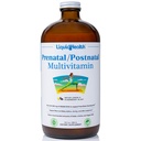 LIQUIDSUNDHED Prenatal / Postnatal multiple Liquid Women 's Multivitamin with Real Folate - Pre & Postnatal Vitaminer før, Under, Efter graviditet - Made in USA, Vegan, Sugar- Free, Non- GMO (32 oz)