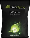 LiyfZyme - 1000 Vegankapsler - Plantbaseret enzymtilskud for protein, fedt og kulhydrat opdeling