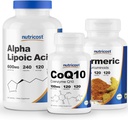 Nutricost Alpha Lipoic Acid 600 mg, 240 Caps & CoQ10 100mg, 120 Caps & gurkemeje 500 mg, 120 Caps med BioPerine