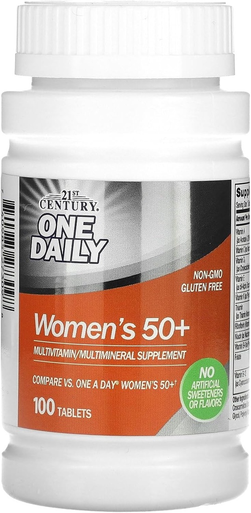 21 Century One Daily Women 's 50 + Tablets, 100-greve
