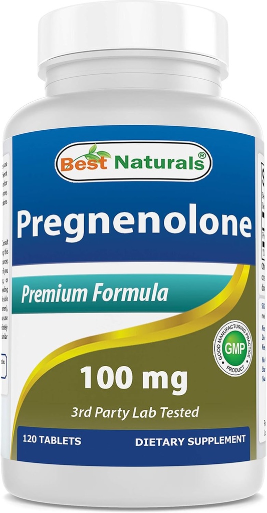 Best Naturals Pregnenolone 100 mg 120 Tablets