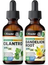 BIO KRAUTER Cilantro Tincture 2 Fl. Oz. & Dandelion Tincture 2 Fl. Oz.