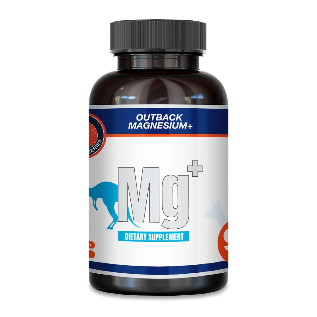 Outback serien Magnesium + tillæg - 300mg Magnesiumcitrat & Glycinat - 90 Tælling