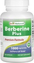 Bedste Naturals Berberine Plus 1000mg per Serving 120 Kapsler