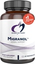 Design til sundhed Migranol - Fevermoneys Supplement med Magnesium Malat, Curcumin (gurkemeje) Extract, Rosemary + B2 Riboflavin - Non- GMO + Gluten Free (90 kapsler)