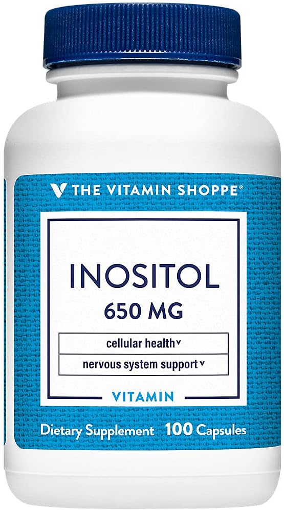 Den Vitamin Shoppe Inositol 650MG, Understøtter sund lever & cellulær funktion (100 kapsler)