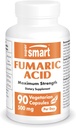 Supersmart - Fumaric Acid 500mg per dag (maksimal styrke) - Natural Supplement- 124; Non- GMO & Gluten Free - 90 Vegetariske kapsler