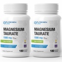 Puregen Labs Magnesium Taurate 1500mg per servering [høj potens] Total 360 Veggie Caps, Chelated for Superior Absorption, Non- GMO, NO Gluten og Dairy Measurement 124; Lavet i USA