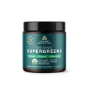 Ancient Nutrition Organic SuperGreens Powder med Probiotika, Organic Green Flavor Green, Lavet af ægte frugter, grøntsager og urter, fordøjelses- og energistøtte, 12 Servere, 3.4oz