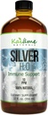 Kaiame Naturals Kolloid Sølv, Ionic Silver Solution, 10 PPM, Stor 32 oz glasflaske, Naturlig immunforsvar supplement, Sikker for voksne, børn, og kæledyr