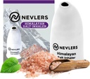 Nevlers White Himalayan salt Inhaler til Lungs & Næse med 6 Oz Coass Pink Himalayan Sea Salt Meal 124; Portable Ceramic Himalayan Pink Salt Inhaler Meal 124; Natural Homøopatisk Relief