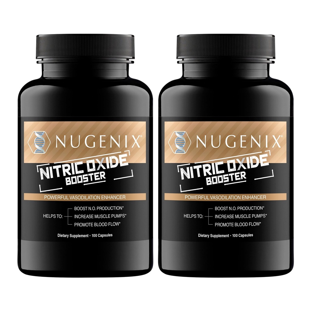Nugenix Nitroxid Booster Supplement - Nitrooxide Flow, L- Arginin, L- Citrullin, Pine Bark Extract - Vasodilator - 200 Greve