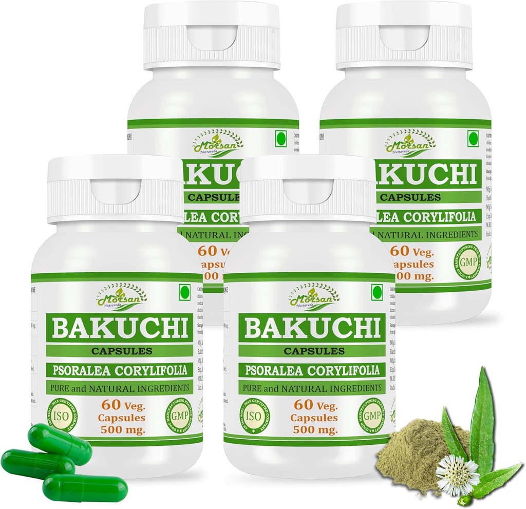 Bakuchi (Bavachi, Babchi) (Psoralea Corylifolia) Kapsler
