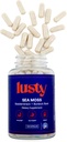 Lusty Nutrition Sea Moss Capsules - American Made - 60 Day Supply - Superboost Formel - Organic Bladerwrack, Burdock Root & Black Pepper Extract - Gut Health, Brain / Kognitiv Boost - Immunitet