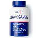 ALFA VITAMINS Alflexil Glucosamin, Chondroitin & Collagen Supplement, Gluten Free, Understøtter Joints, Bones & Knees, Inkluderer MSM & Hyaluronsyre til mobilitet & fælles sundhed, 120 kapsler
