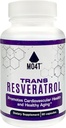 Trans Resveratrol Antioxidant - Hjælper med at bekæmpe oxidative stress- fremmer sund aldring - 60 kapsler