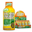 Vitamin Energy immun + ekstra styrke Energy Shot Mango 12 Pack, 260mg Natural Koffein, B-Vitamin, Citicolin, Green Tea, Immunity & Focus Support, Zero Sugar, Gluten- Free 1,93 fl oz