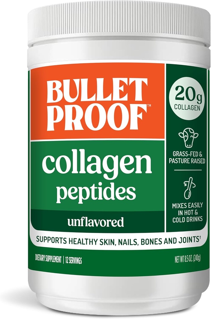 Bulletproof Collagen 18g Protein Powder, 8,5 oz, Unflavored