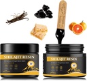 shilajit Resin for Mænd - Maksimal potens Natural Organic Shilajit Resin i 85 + Trace Minerals, Gold Grade Himalayan Pure Shiljait for Energy, Immunstøtte, 50 Bedste Pack af 2 (6 Måneders Tilgang)