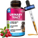 Cat & hund Urinary Tract Infektion Behandling & Natural UTI Medicine Cranberry & D- Mannose - Nyre + Brege Support - Bedste Inkontinens, Bstige Stones - Pet Nyre Health & Care Drops