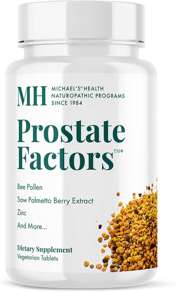 Michael 's Health Naturopatic Programmer Prostata Faktorer - 60 Vegetariske tabletter - Næringsstoffer til Prostata - Kosher - 30 Servere
