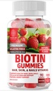 N1N Premium Biotin Gummies 5000mcg [høj potens, 90 Gummies] for sundt hår, hud og negle for voksne og børn, Vegan, non-GMO, Pectin baseret
